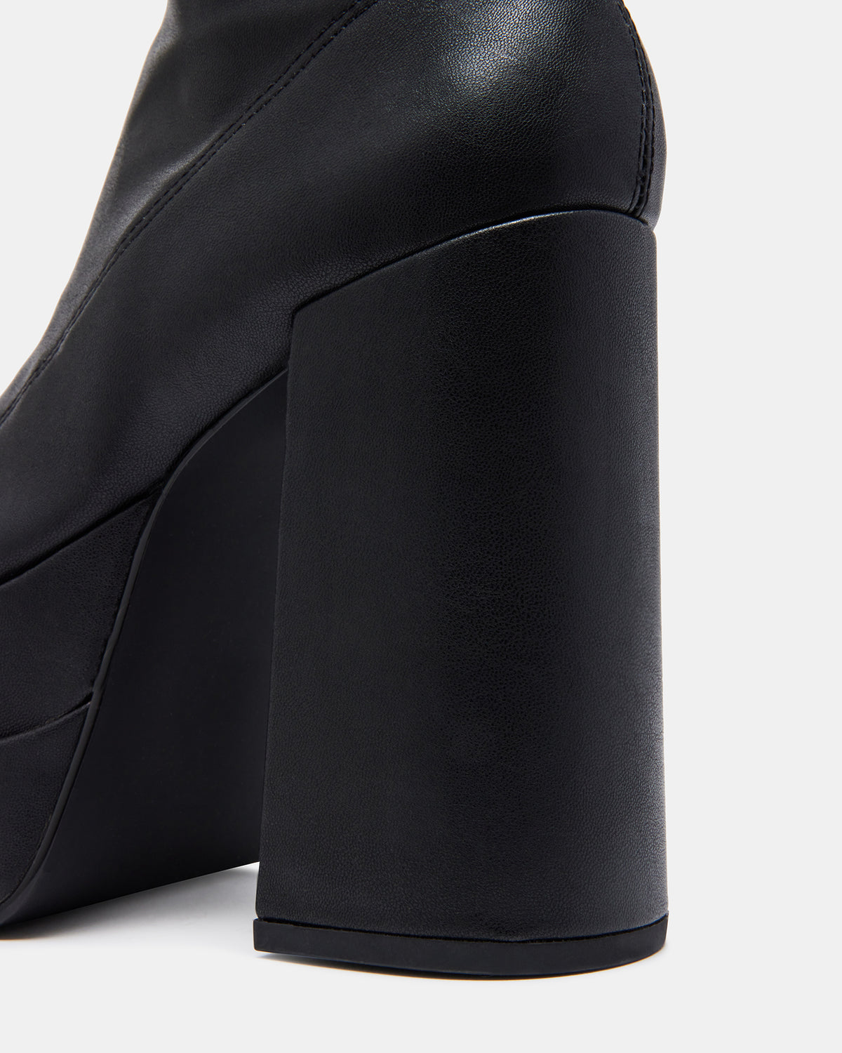 CYPRESS Black Women's Platform Vegan Leather Boots | Steve Madden