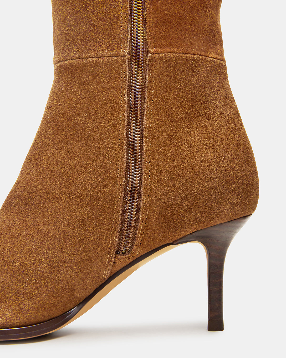 LINGO Chestnut Suede Pointed-Toe Knee-High Women's Boot | Steve Madden