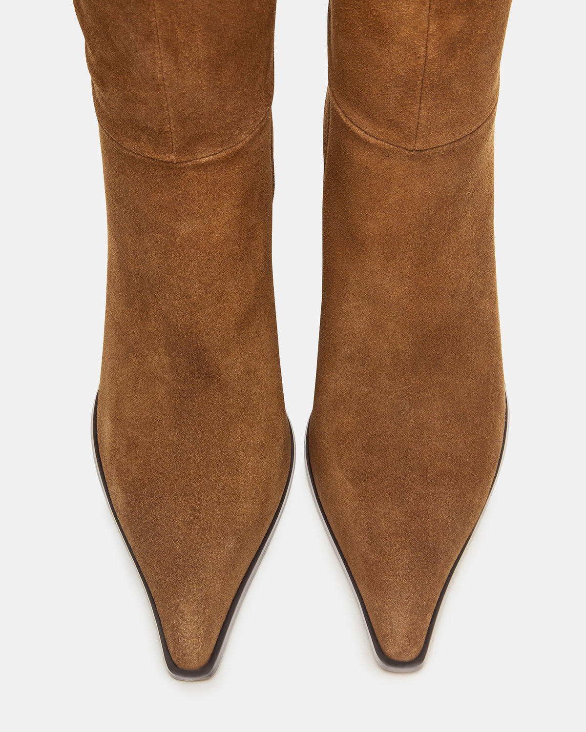 LINGO Chestnut Suede Pointed-Toe Knee-High Women's Boot | Steve Madden