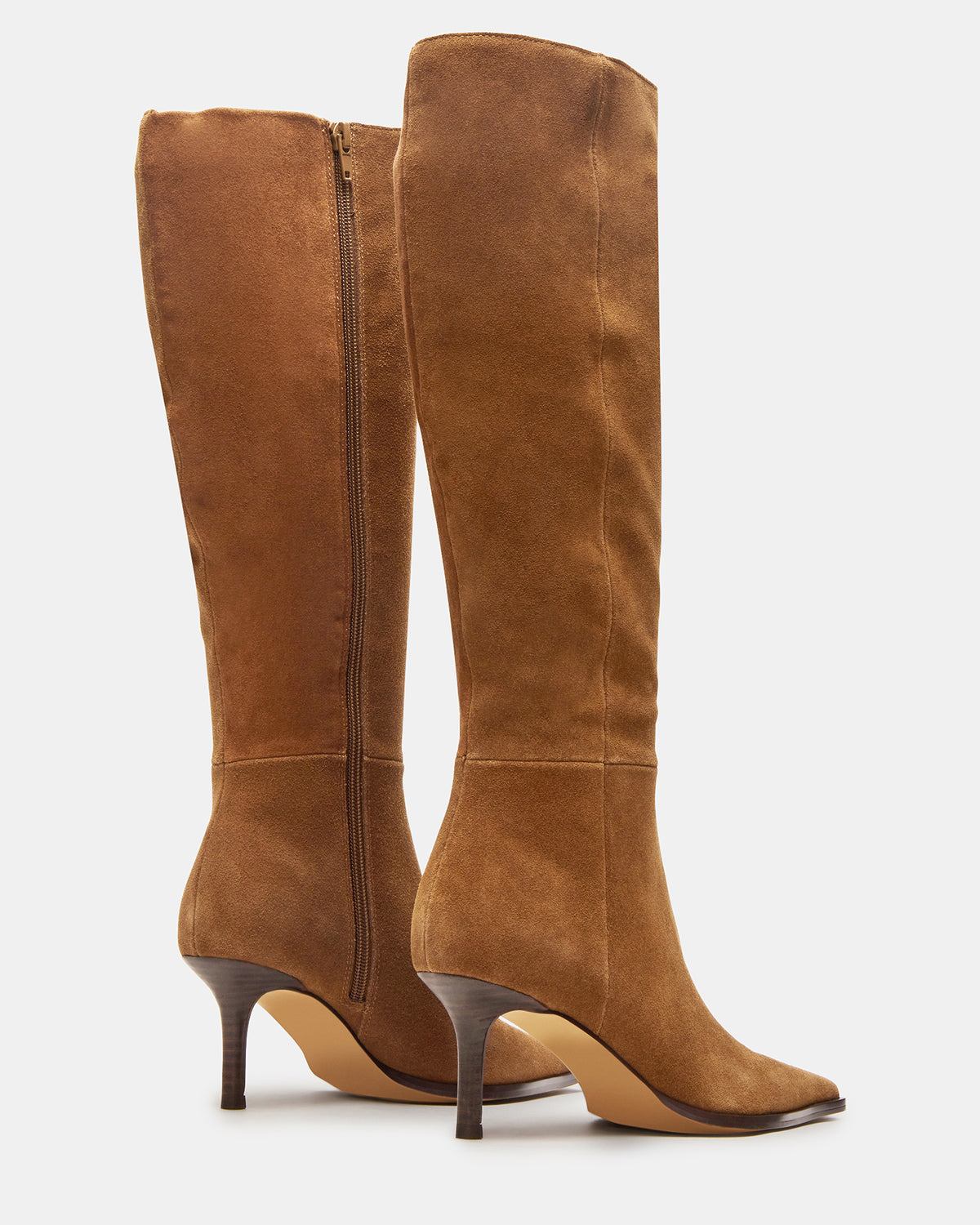LINGO Chestnut Suede Pointed-Toe Knee-High Women's Boot | Steve Madden