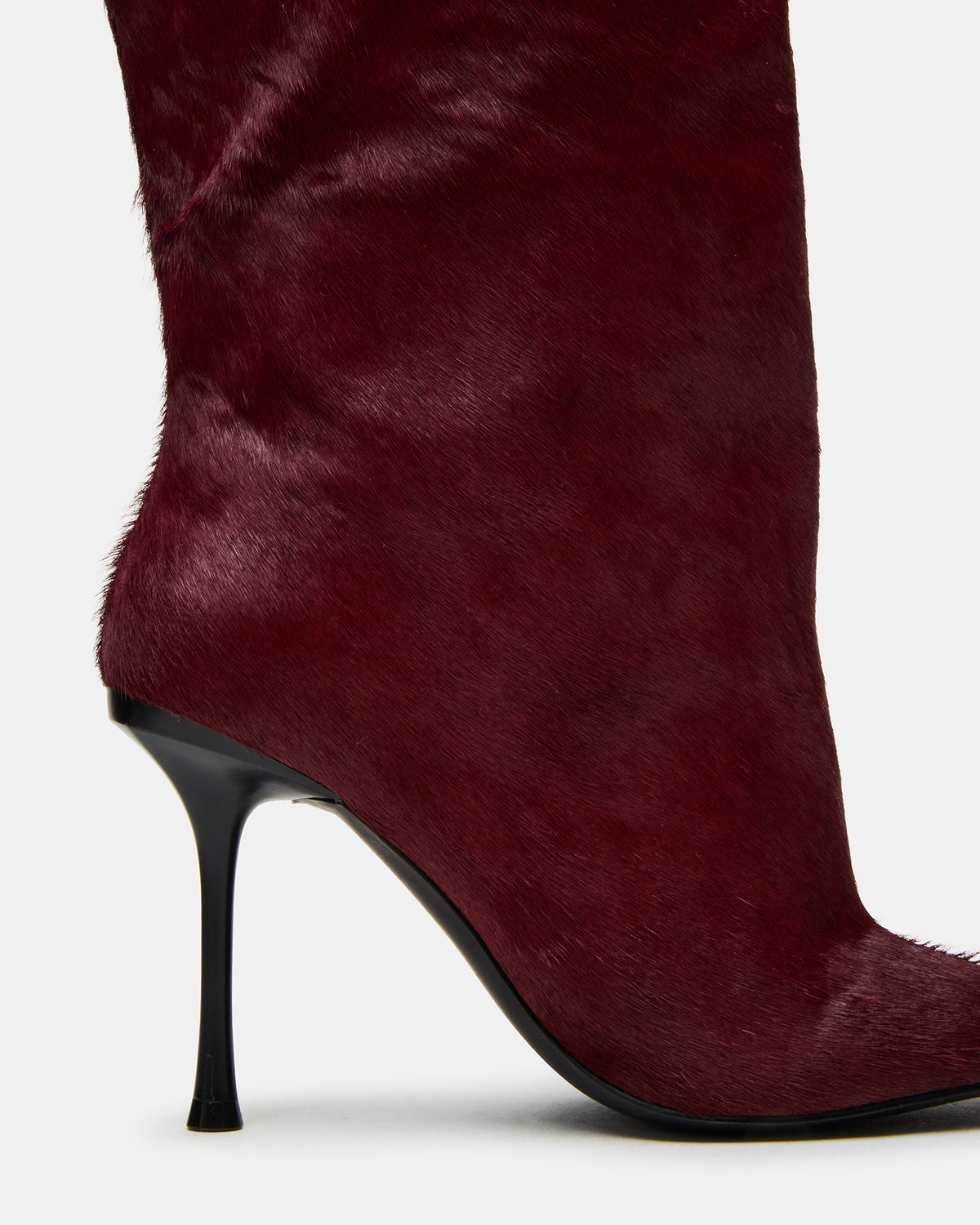 ALLURING Red Over-The-Knee Square-Toe Heeled Women's Boot | Steve Madden