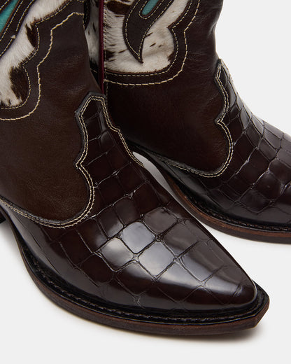 ARROYO Blue Multi Western Pointed-Toe Wome's Boot | Steve Madden