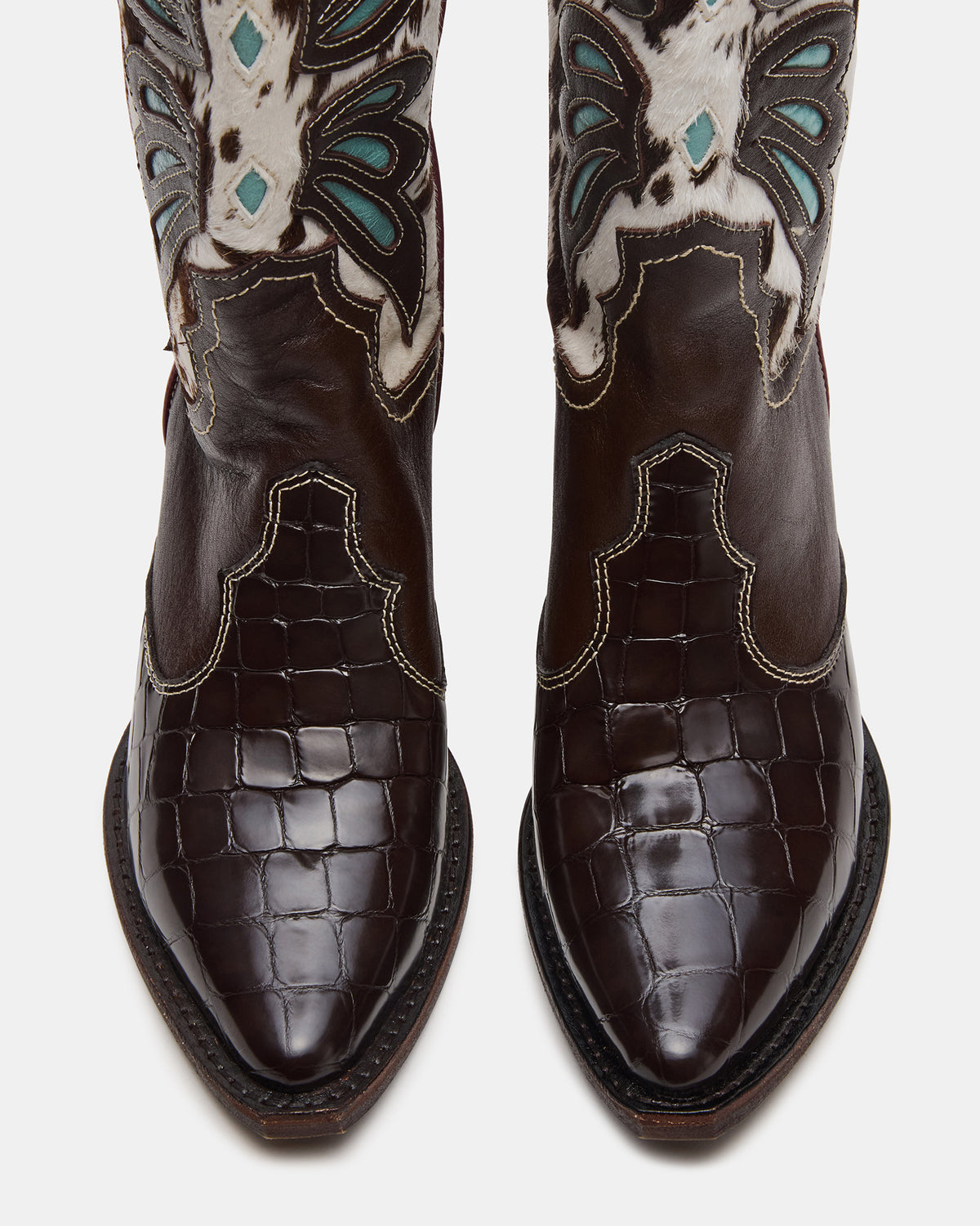 ARROYO Blue Multi Western Pointed-Toe Wome's Boot | Steve Madden