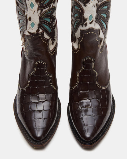 ARROYO Blue Multi Western Pointed-Toe Wome's Boot | Steve Madden