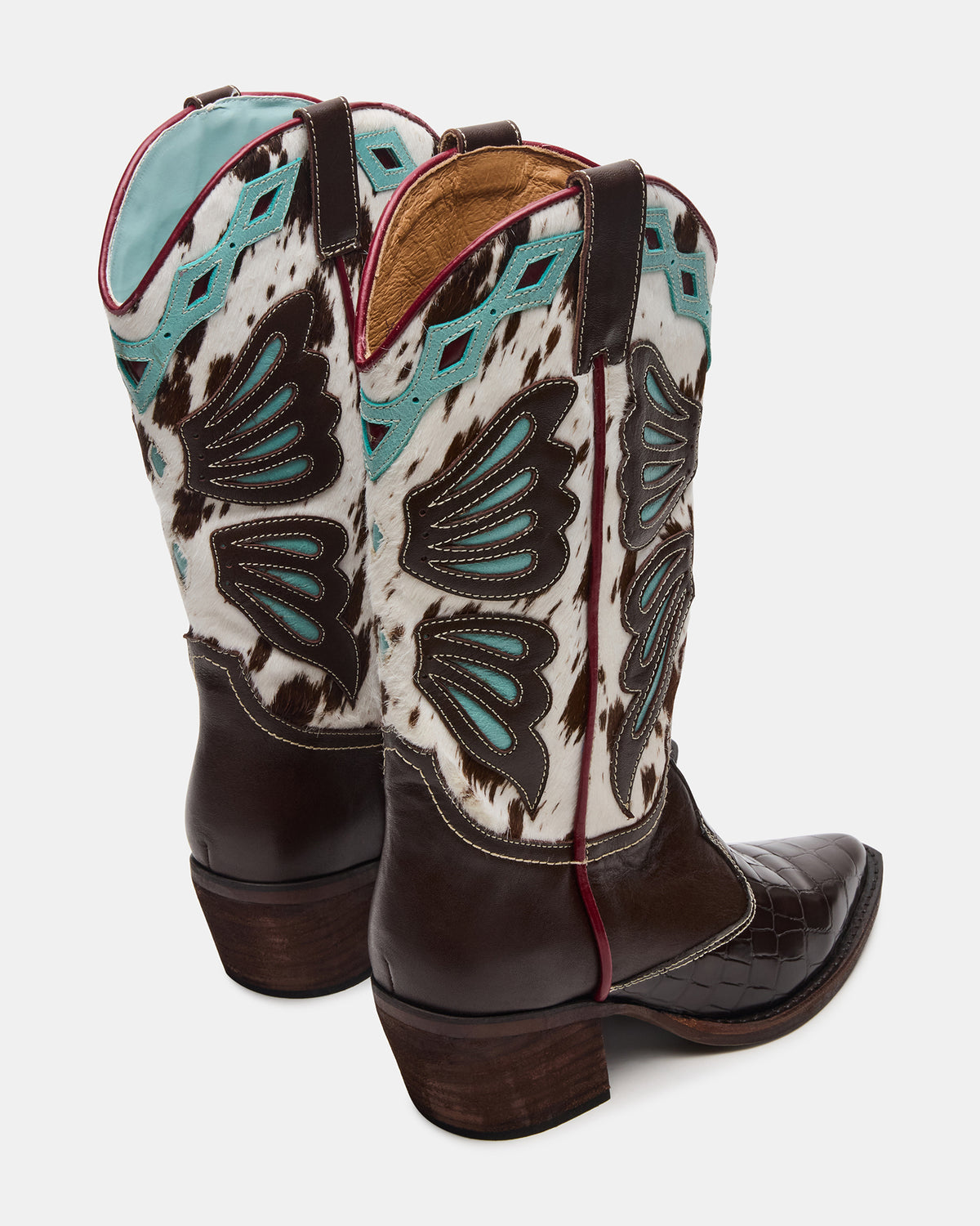 ARROYO Blue Multi Western Pointed-Toe Wome's Boot | Steve Madden