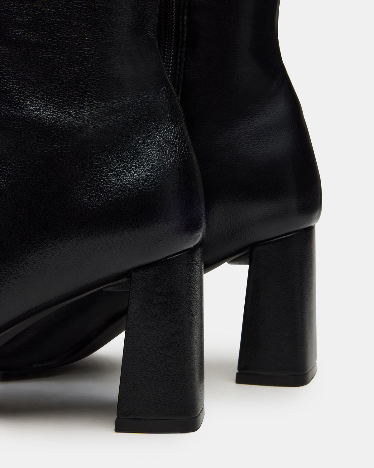 HOLLY Black Wide Calf Women's Knee-High Square-Toe Boot | Steve Madden