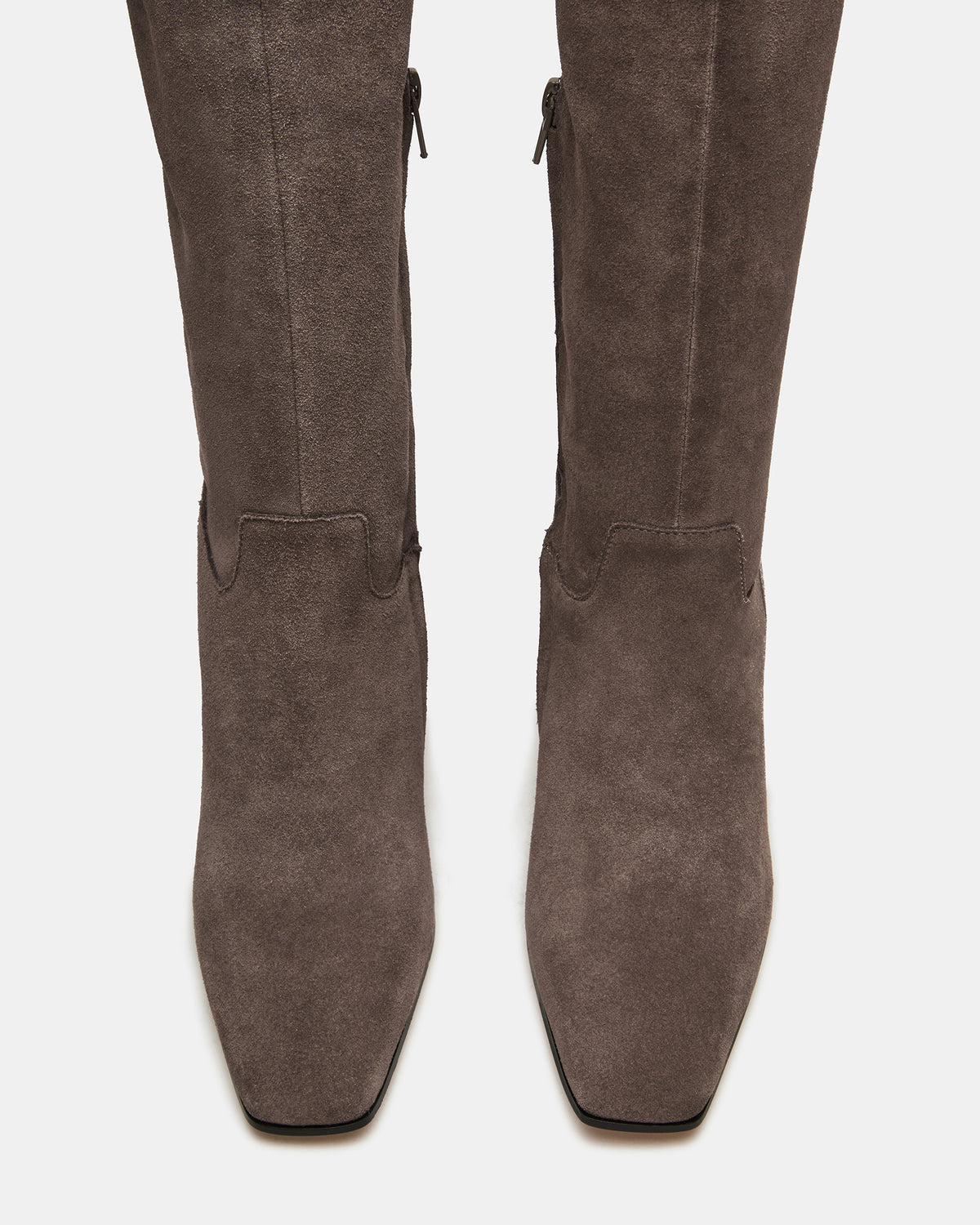 STRATUS Grey Suede Over-The-Knee Boot | Women's Boots | Steve Madden