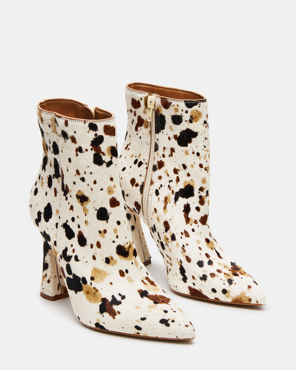 BOLERO Tan Multi Pointed-Toe Heeled Women's Ankle Boot | Steve Madden