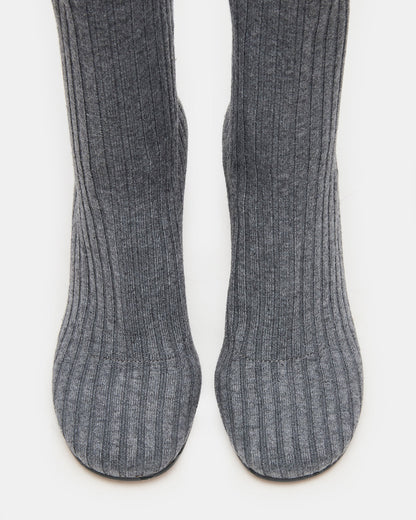 LORENZA Knit Grey Women's Ankle Boot | Steve Madden