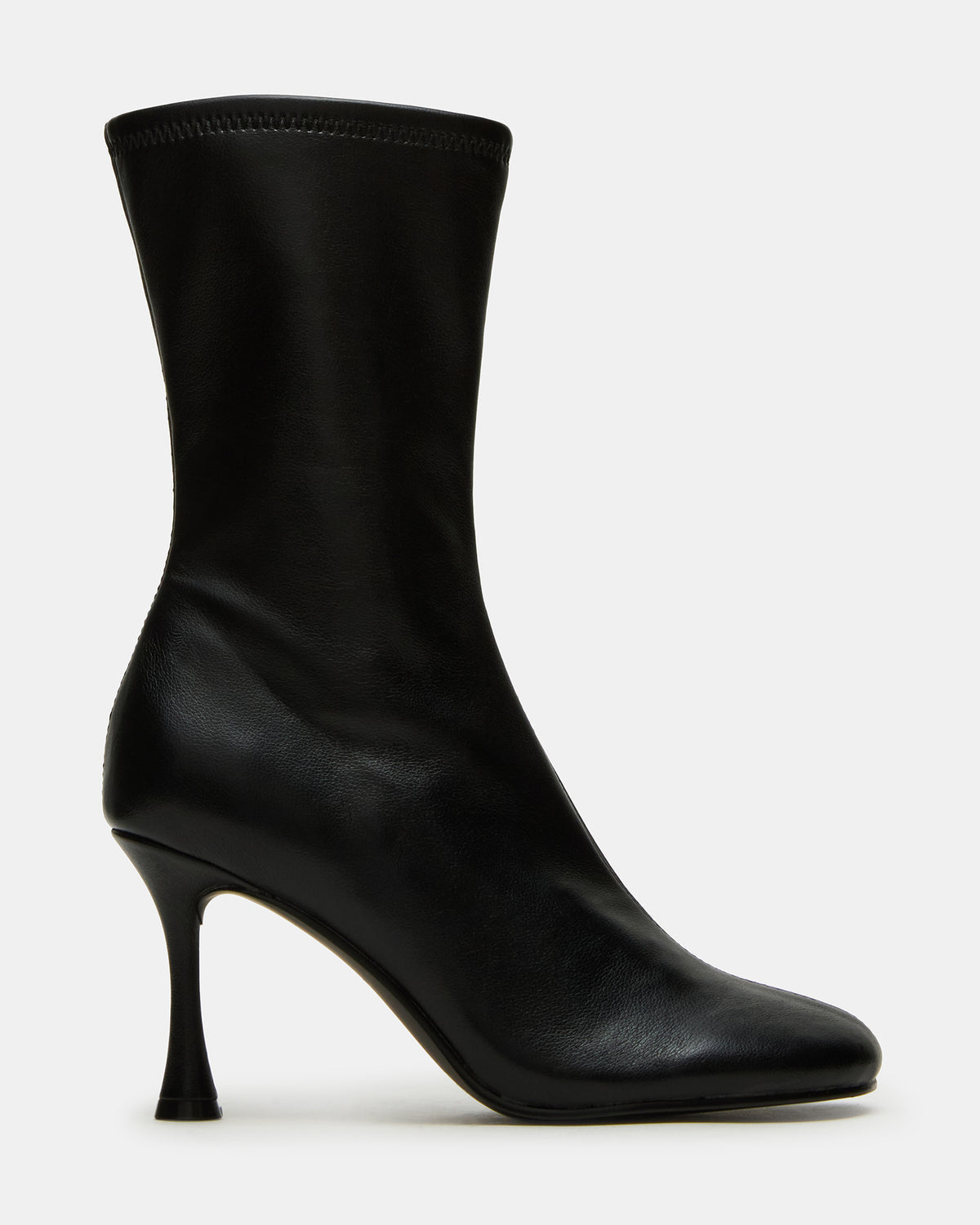 LORENZA Black Heeled Women's Ankle Boot | Steve Madden