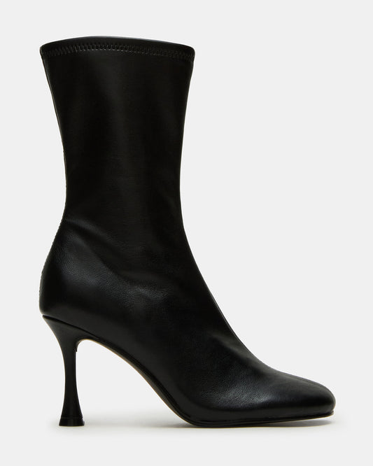 LORENZA Black Heeled Women's Ankle Boot | Steve Madden