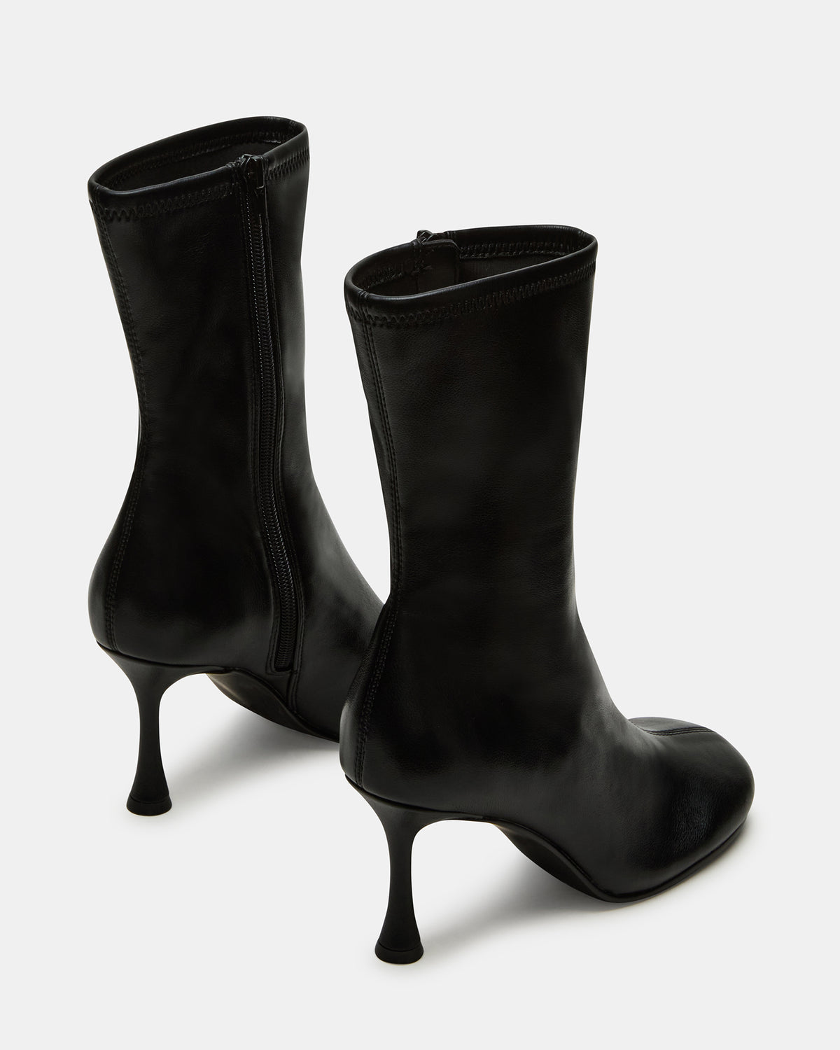LORENZA Black Heeled Women's Ankle Boot | Steve Madden