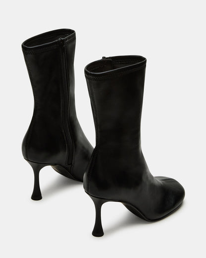 LORENZA Black Heeled Women's Ankle Boot | Steve Madden