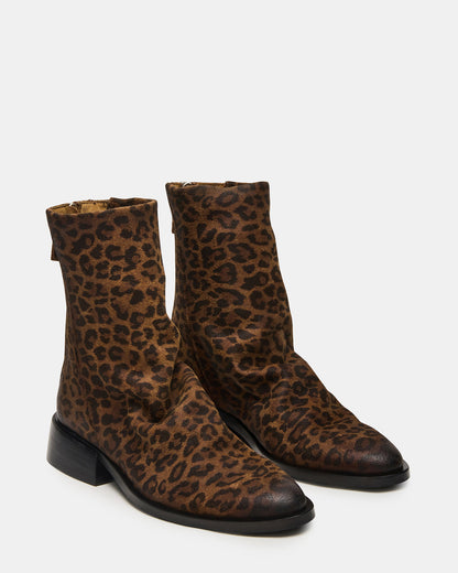 NEXIE Leopard Women's Pointed-Toe Ankle Boot | Steve Madden