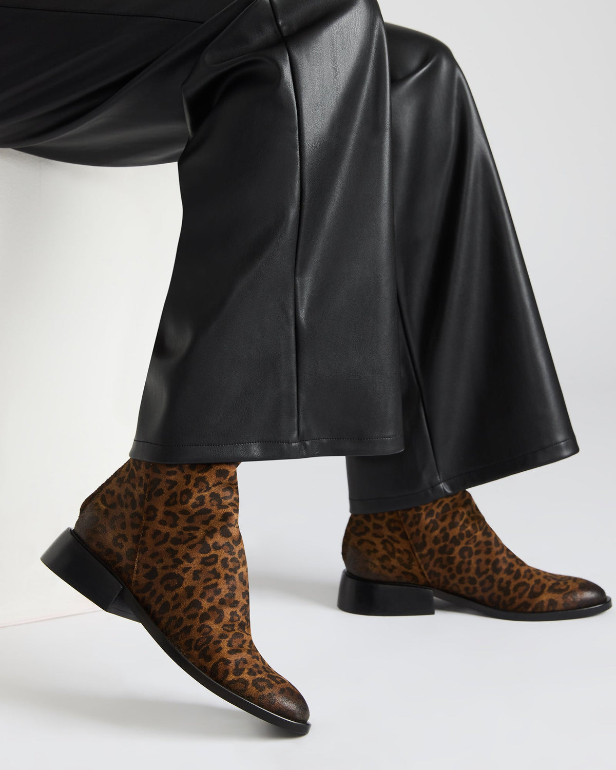 NEXIE Leopard Women's Pointed-Toe Ankle Boot | Steve Madden