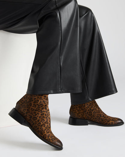 NEXIE Leopard Women's Pointed-Toe Ankle Boot | Steve Madden