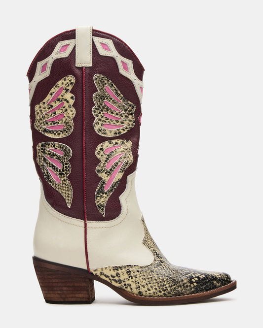 ARROYO Brown Multi Western Pointed-Toe Women's Boot | Steve Madden