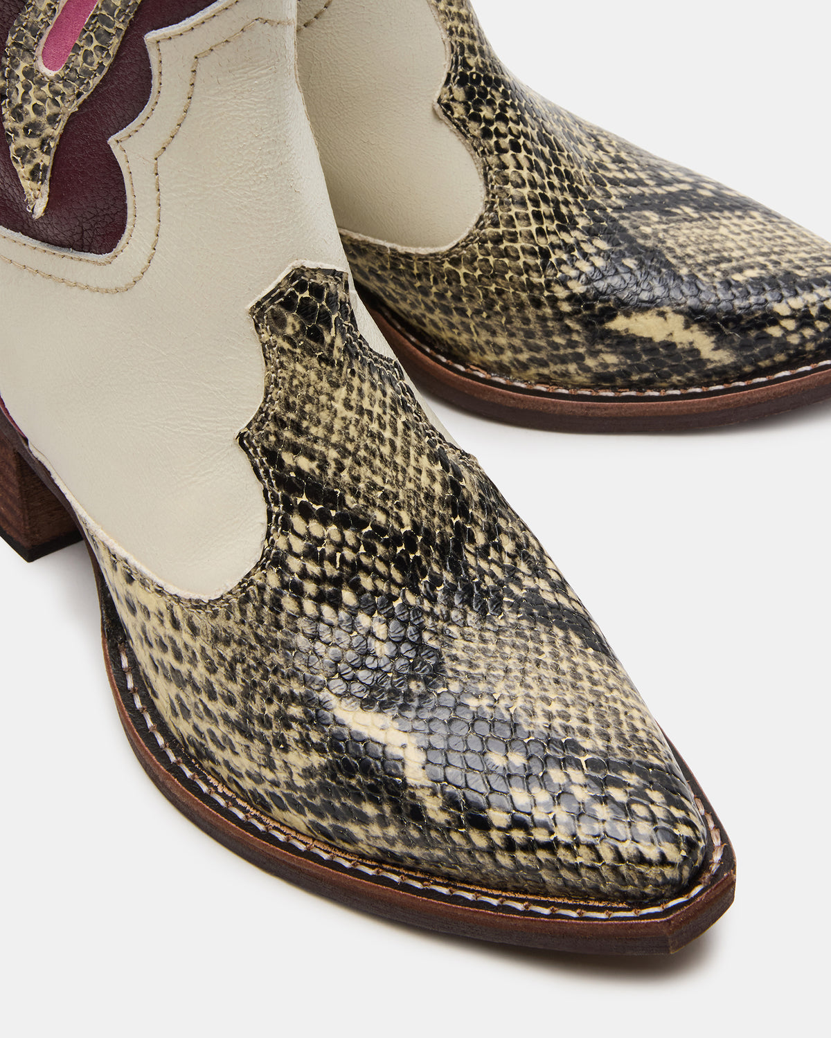 ARROYO Brown Multi Western Pointed-Toe Women's Boot | Steve Madden