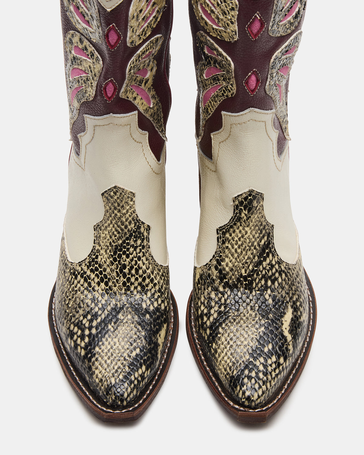 ARROYO Brown Multi Western Pointed-Toe Women's Boot | Steve Madden