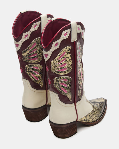 ARROYO Brown Multi Western Pointed-Toe Women's Boot | Steve Madden