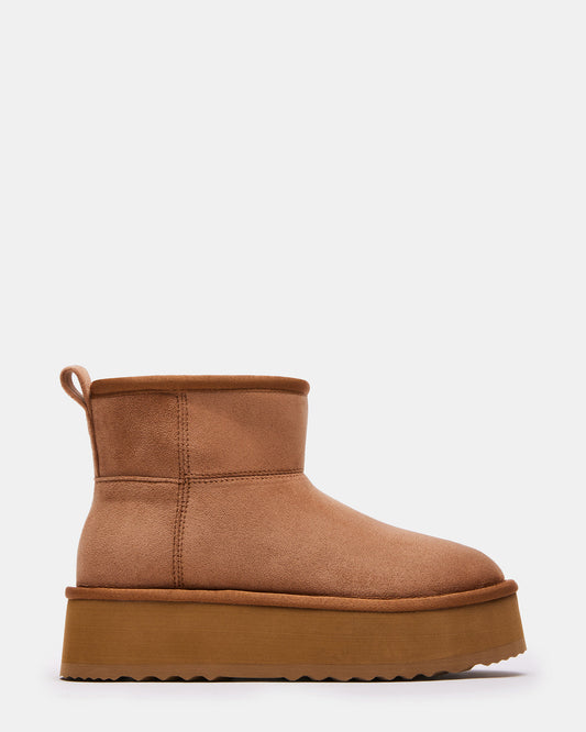 CRUE Chestnut Faux Fur Lined Bootie | Women's Booties | Steve Madden