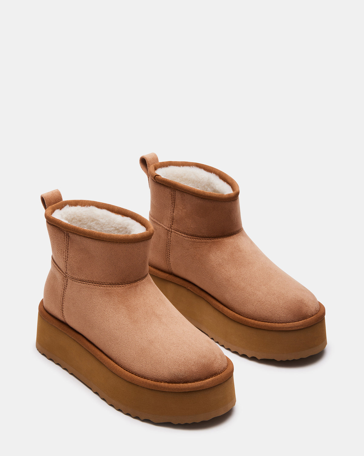 CRUE Chestnut Faux Fur Lined Bootie | Women's Booties | Steve Madden