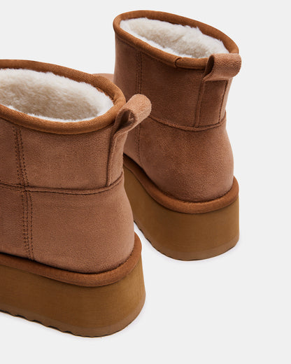 CRUE Chestnut Faux Fur Lined Bootie | Women's Booties | Steve Madden