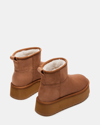 CRUE Chestnut Faux Fur Lined Bootie | Women's Booties | Steve Madden