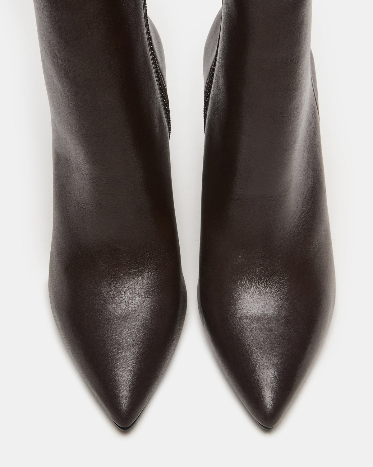 BOLERO Brown Leather Pointed-Toe Heeled Women's Ankle Boot | Steve Madden