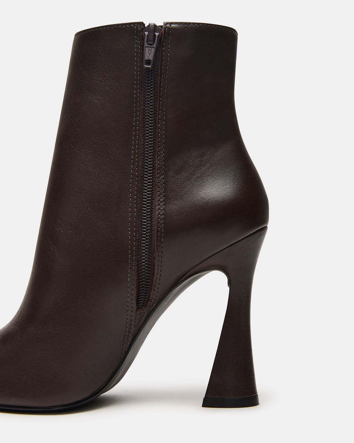 BOLERO Brown Leather Pointed-Toe Heeled Women's Ankle Boot | Steve Madden