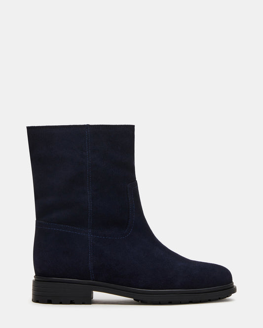 BATES Navy Suede Women's Boot | Steve Madden