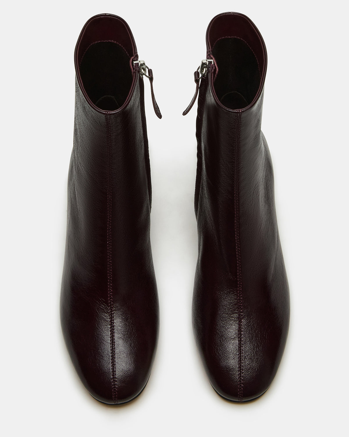 STROME Wine Patent Block Heel Women's Ankle Boot | Steve Madden