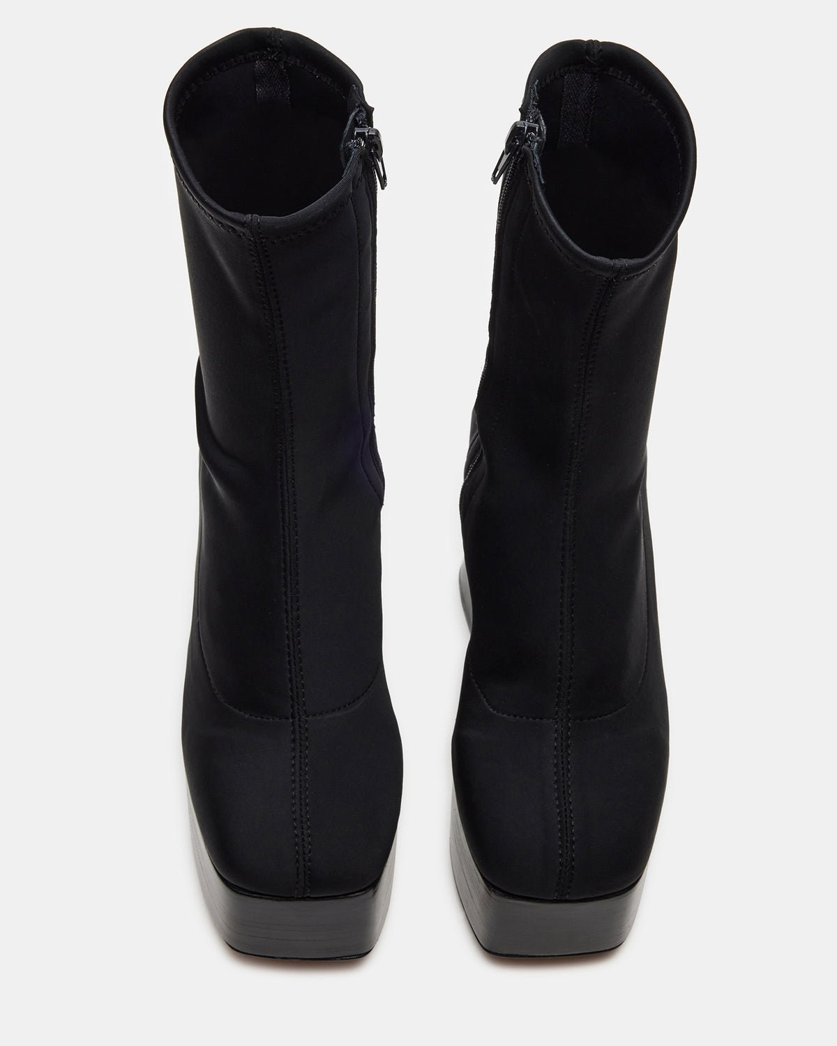 SOHO Black Super Platform Ankle Boot | Women's Booties | Steve Madden