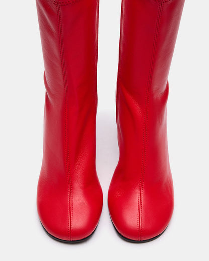 LORENZA Red Heeled Women's Ankle Boot | Steve Madden