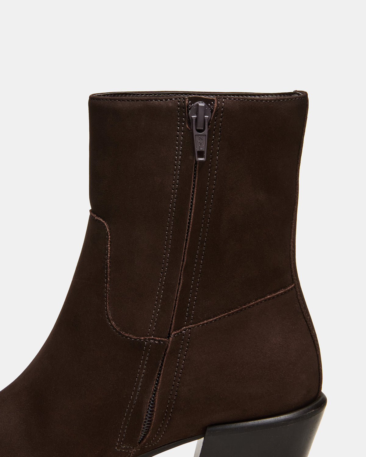 DANEY Brown Suede Square-Toe Women's Ankle Boot | Steve Madden
