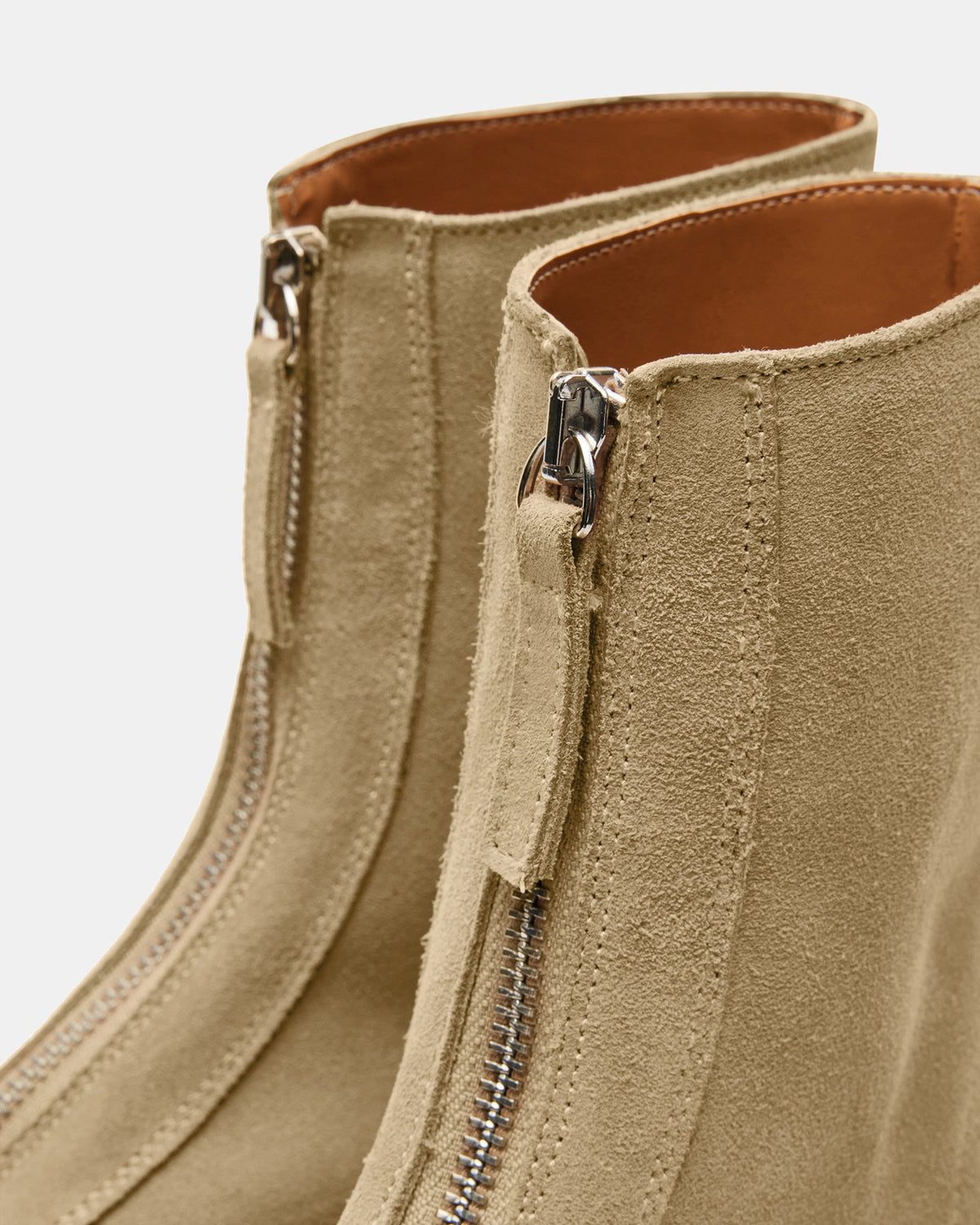 JONES Tan Suede Zipper Lug Women's Ankle Boot | Steve Madden