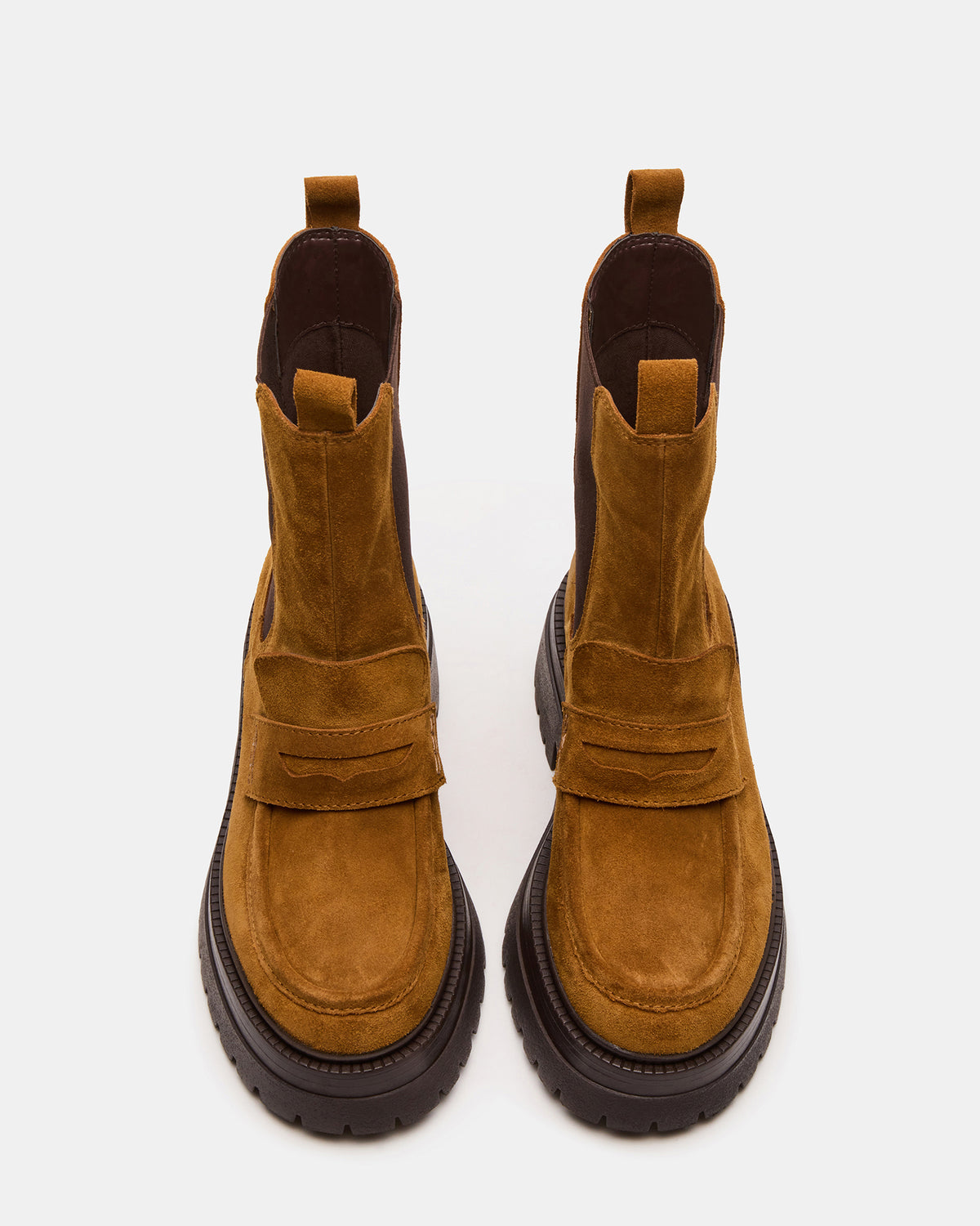 CONWAY Coganc Suede Platform Lug Chelsea Women's Ankle Boot | Steve Madden