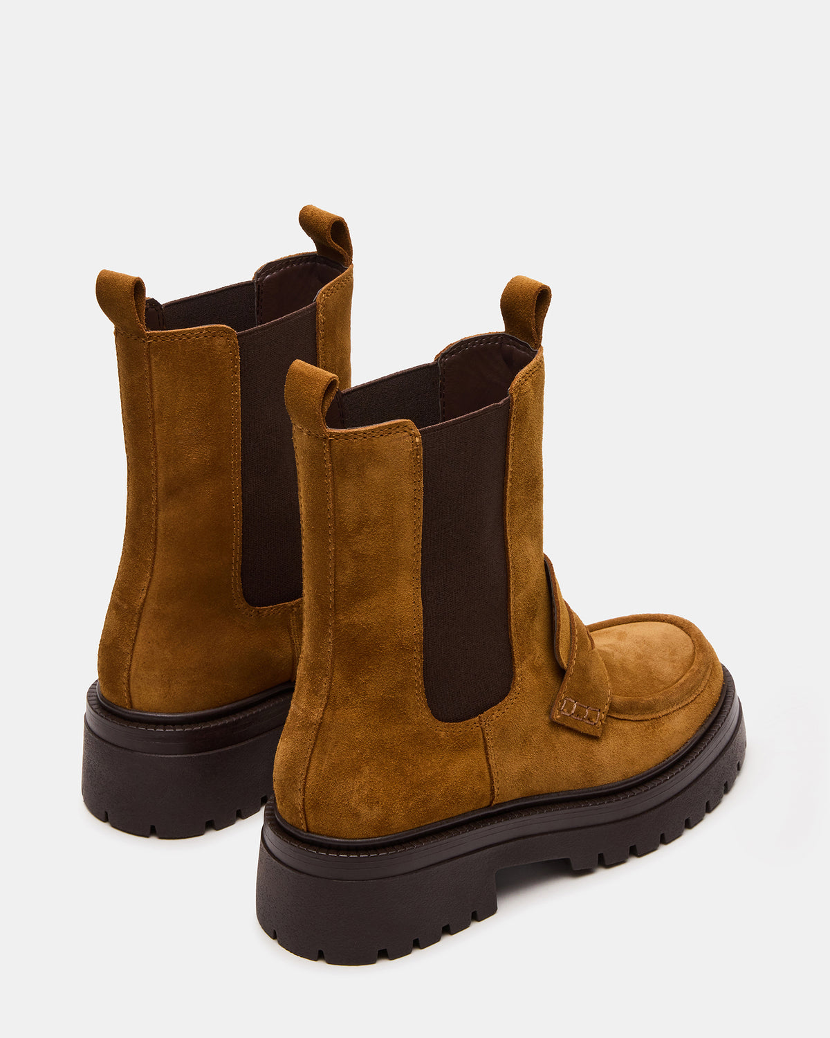 CONWAY Coganc Suede Platform Lug Chelsea Women's Ankle Boot | Steve Madden