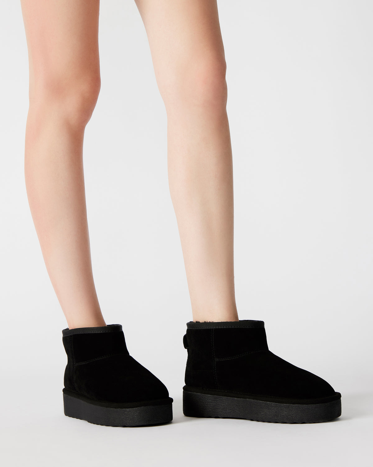COMFY Black Suede Women's Ankle Boot | Steve Madden