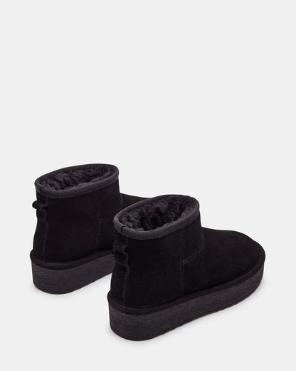 COMFY Black Suede Women's Ankle Boot | Steve Madden