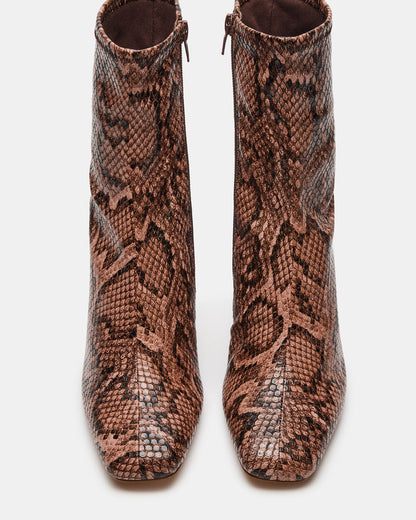 HUSH Snake Square Toe Bootie | Women's Ankle Boots | Steve Madden