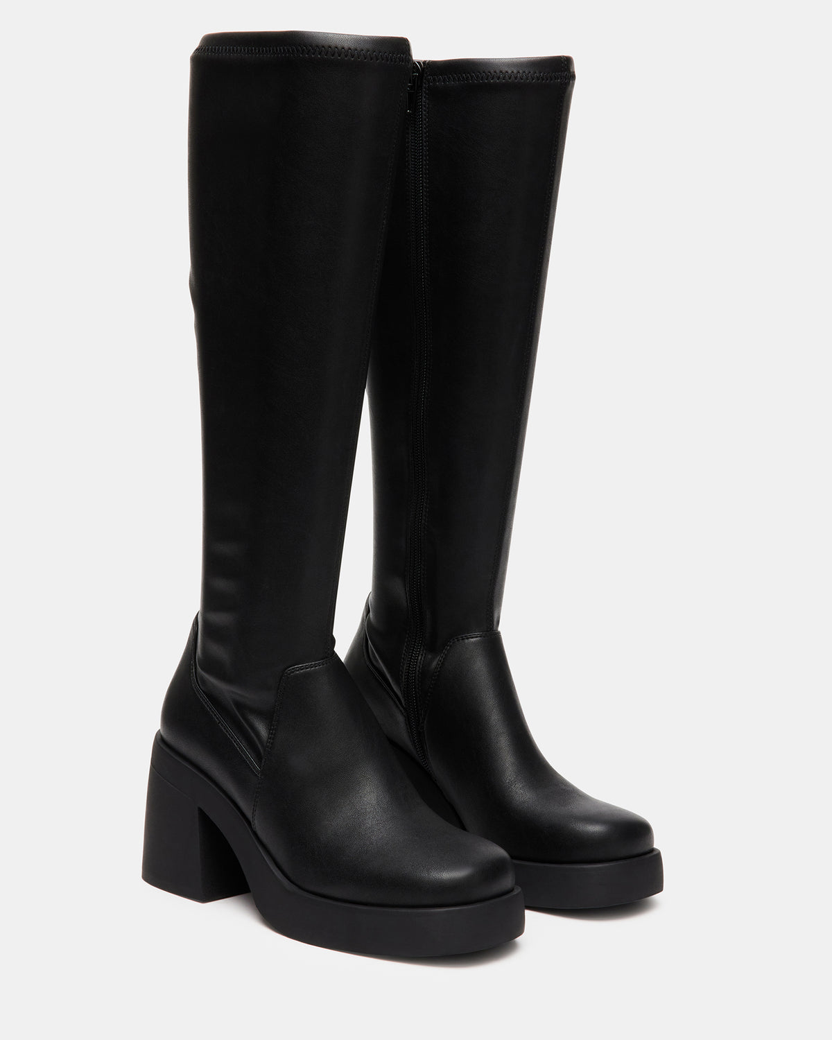 BERKLEIGH Black Wide Calf Women's Knee High Boot | Steve Madden
