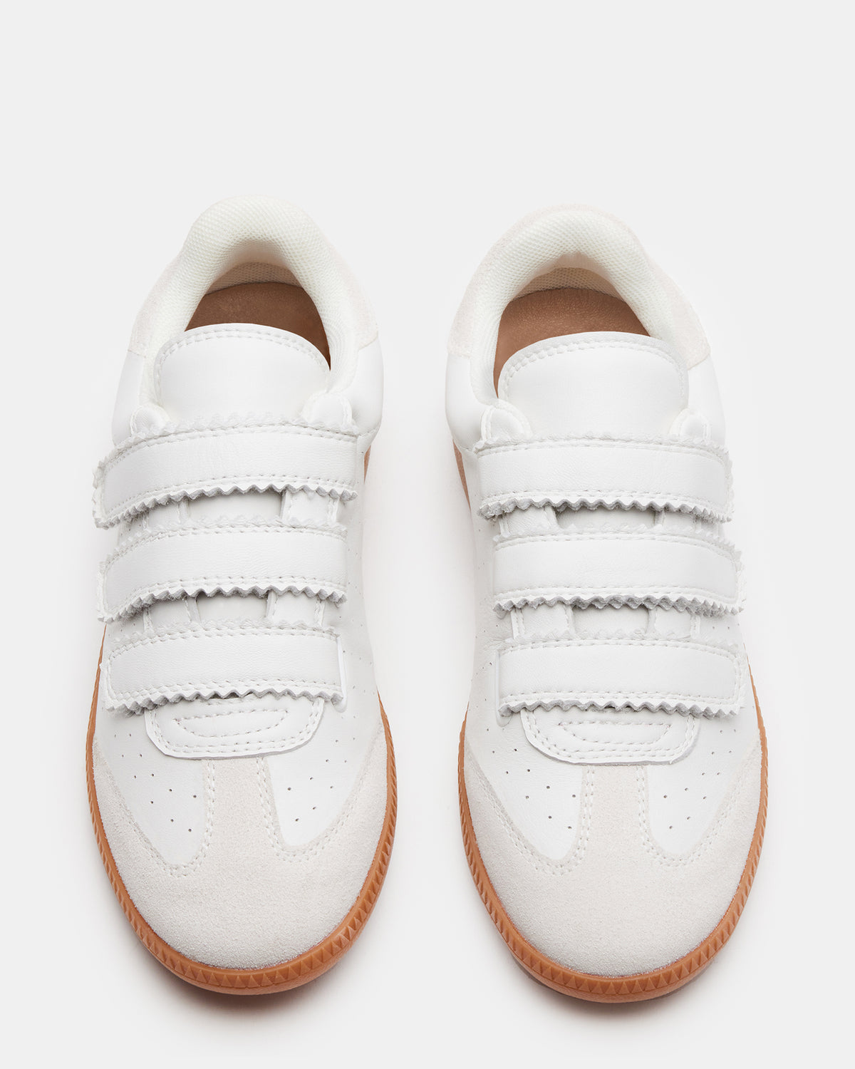 MOMENTUM White Velcro Low-Top Sneaker | Women's Sneakers | Steve Madden