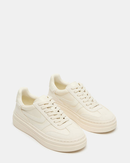 DODGE Off-White Low-Top Platform Women's Sneaker | Steve Madden