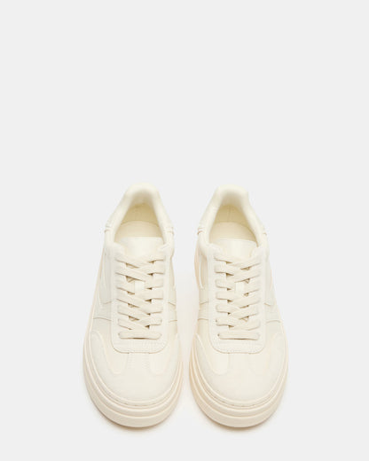 DODGE Off-White Low-Top Platform Women's Sneaker | Steve Madden