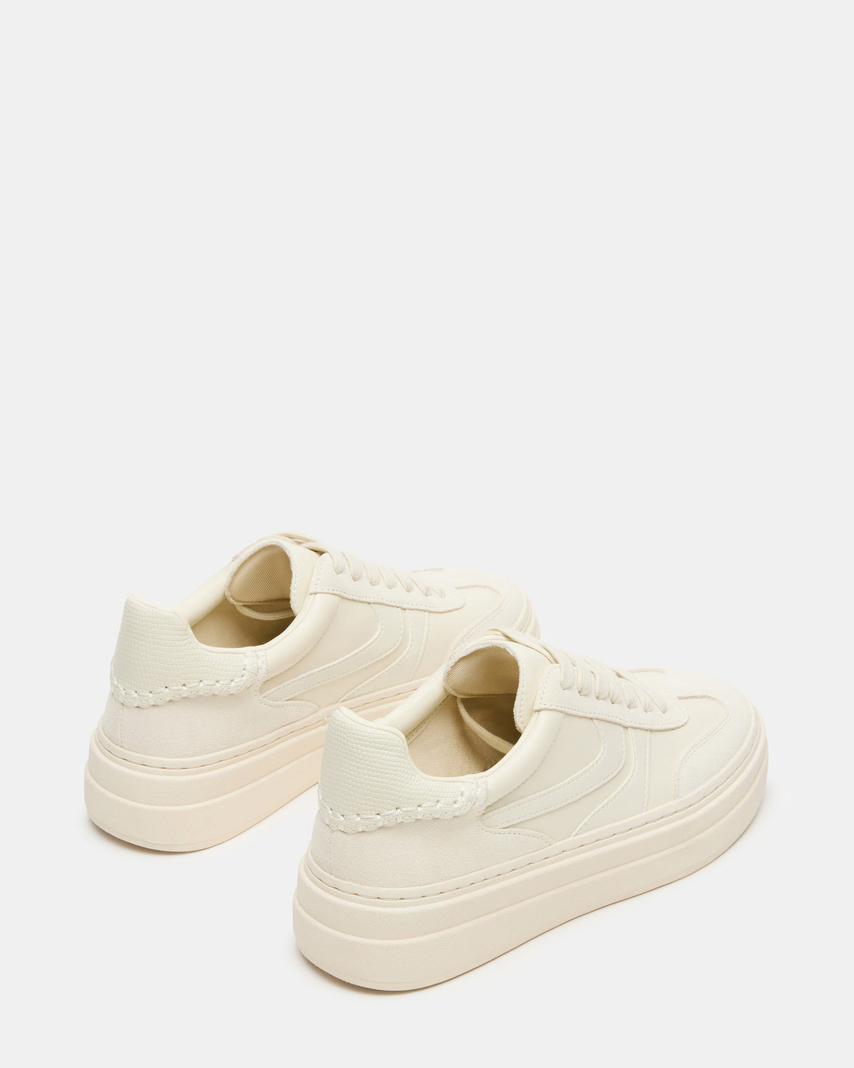 DODGE Off-White Low-Top Platform Women's Sneaker | Steve Madden