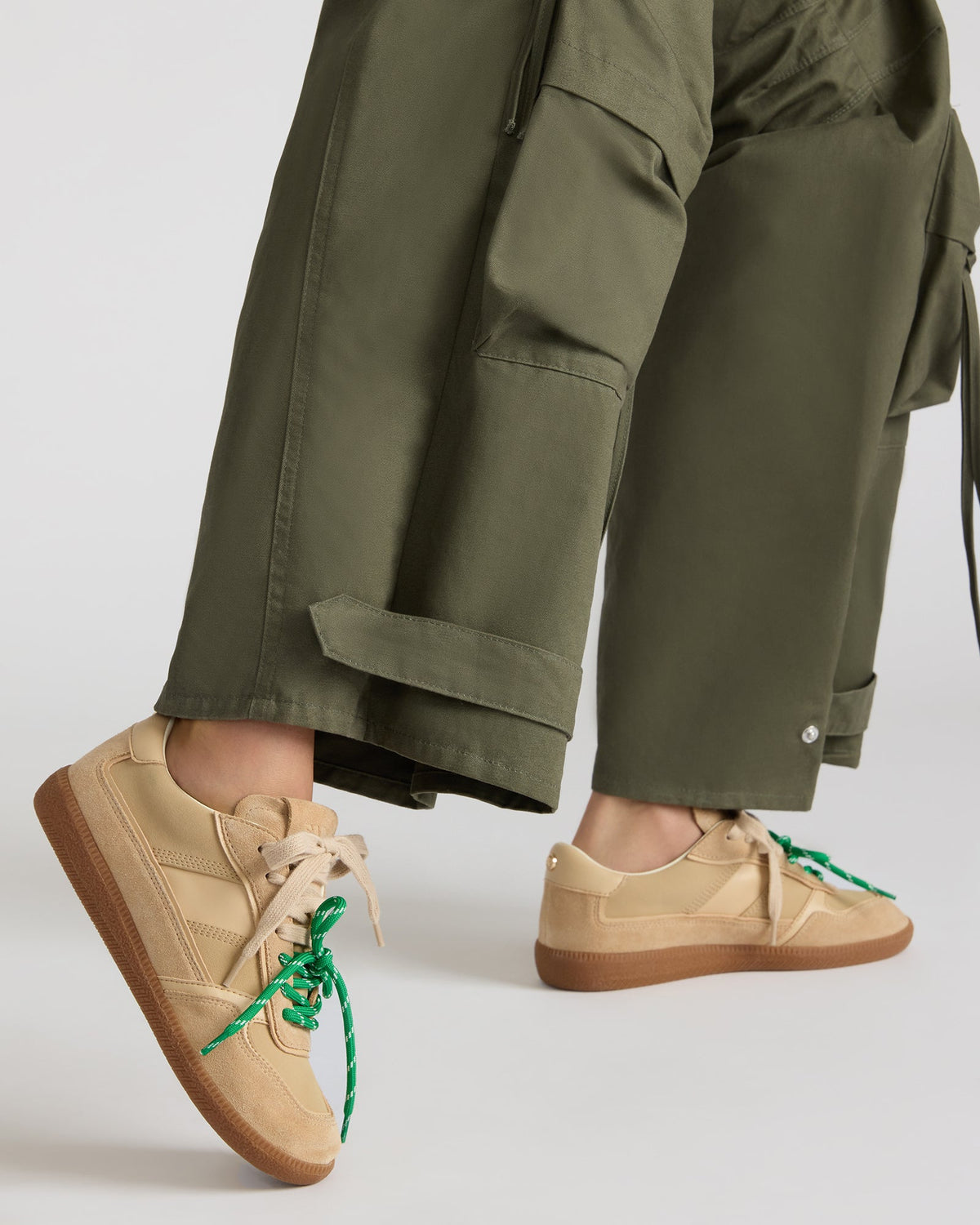 SPORTY Sand Low-Top Lace-Up Women's Sneaker | Steve Madden