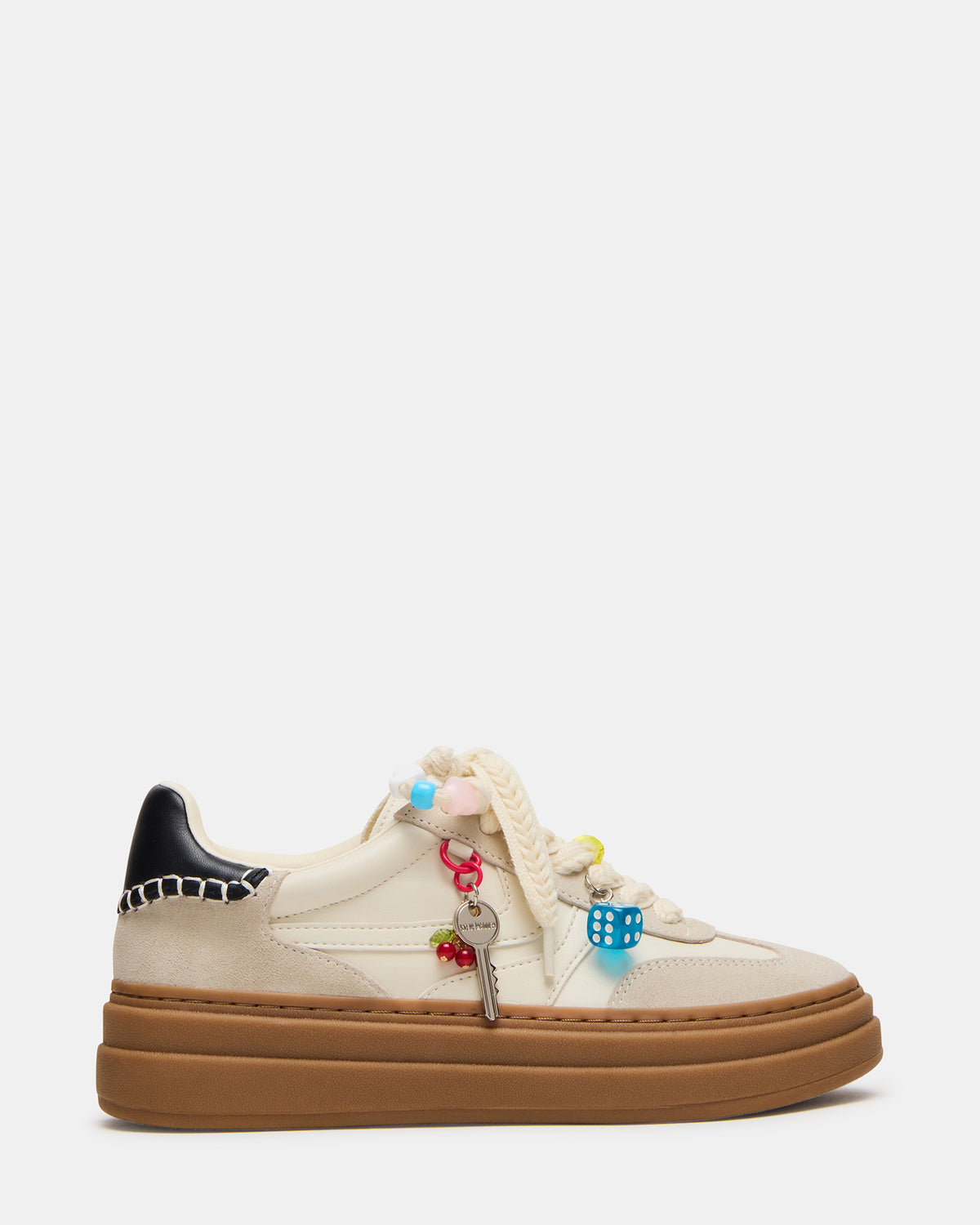 DODGE CHARM Bone Multi Low-Top Platform Women's Sneaker | Steve Madden