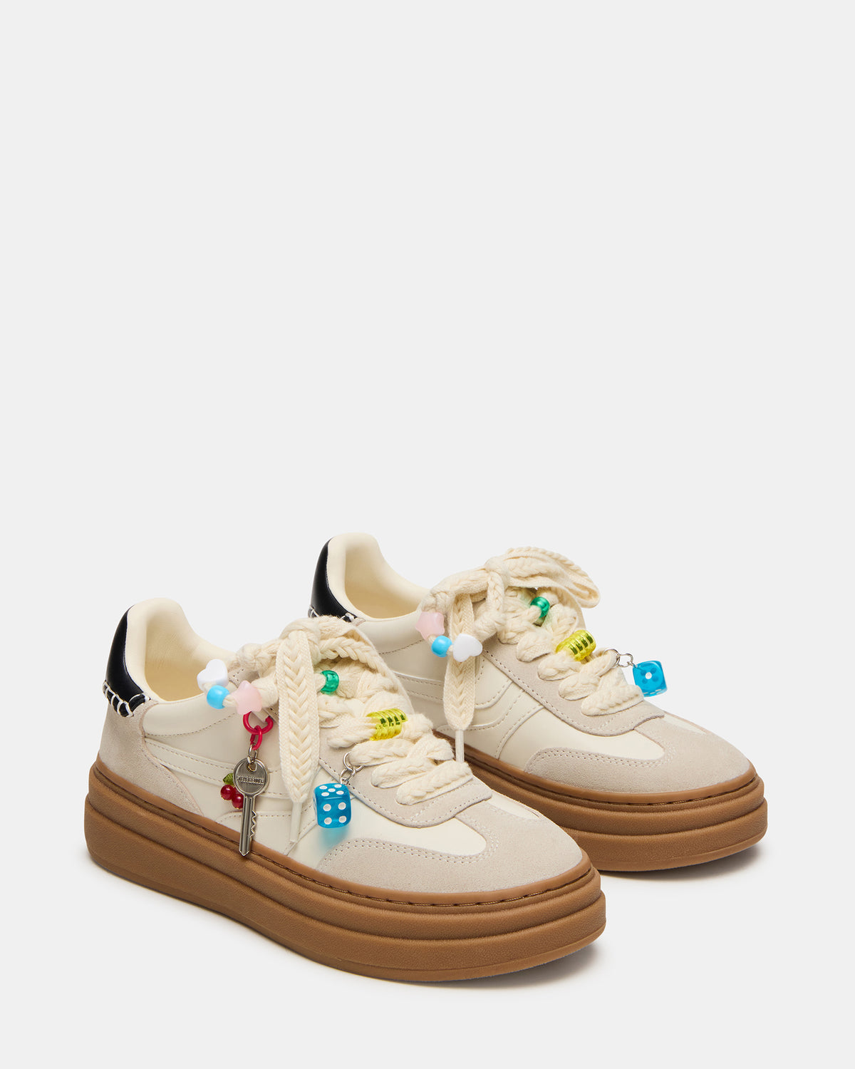 DODGE CHARM Bone Multi Low-Top Platform Women's Sneaker | Steve Madden