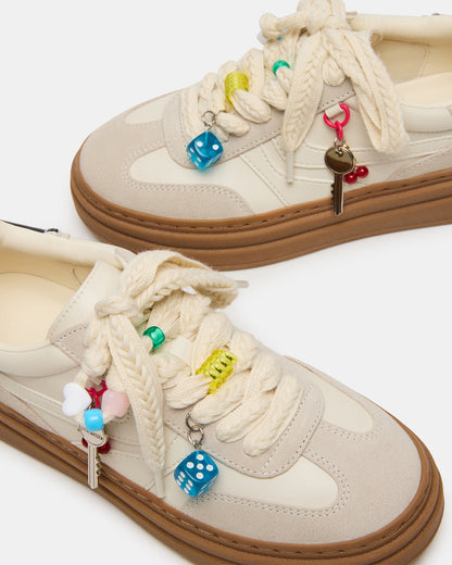 DODGE CHARM Bone Multi Low-Top Platform Women's Sneaker | Steve Madden